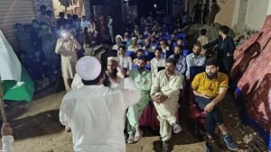 رات ٹبہ ظاھر پیر صادق آباد میں منعقد آزادی پروگرام کے مناظر